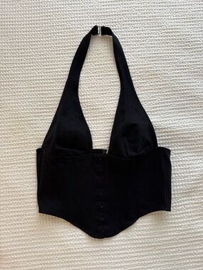 White Fox Corset Top